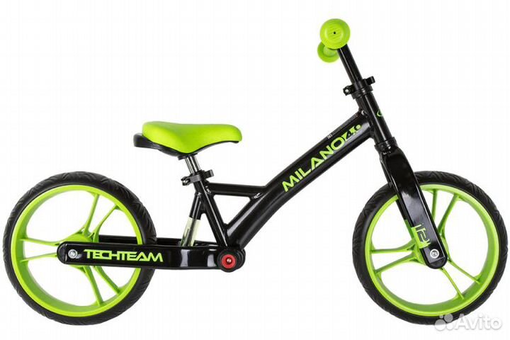 Велосипед алюминиевый беговел tech team milano 4.0