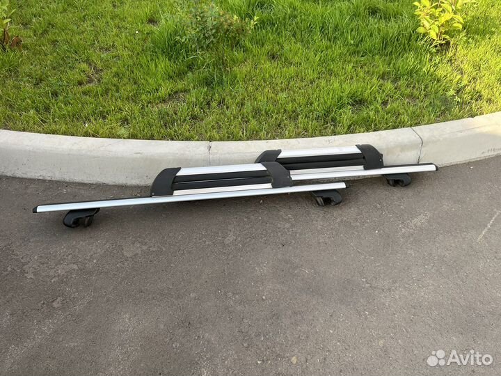 Багажник Atlant на рейлинги Kia Rio X-line + креп