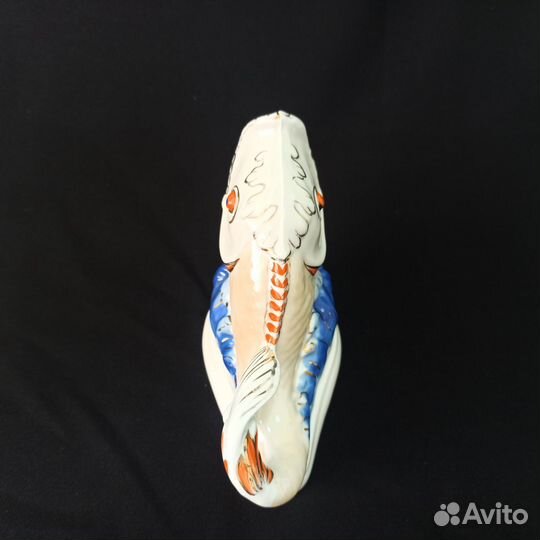Статуэтка Рыба Салфетница Фарфор Коростень СССР