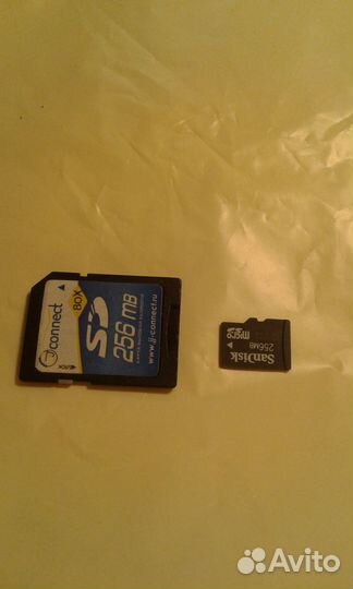 Карта памяти SD 256mb (micro sd)