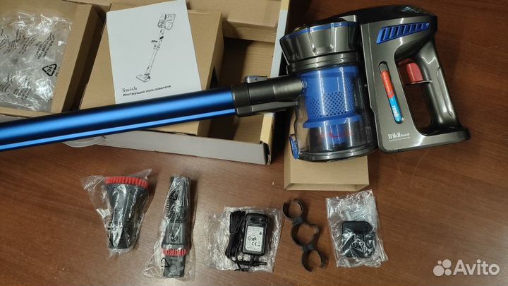 Беспроводной пылесос trikli Swish новый, комплект