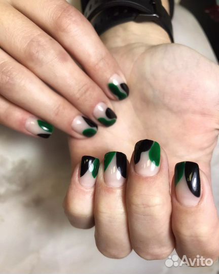 Маникюр,покрытие гель-лак,дизайн Педикюр