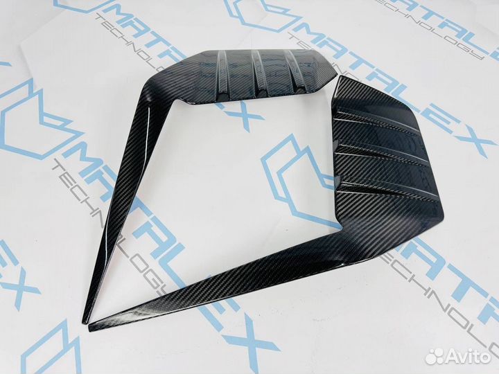 Вставки заднего бампера BMW M2 G87 coupe карбон