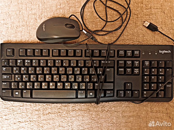 Logitech клава + мышь