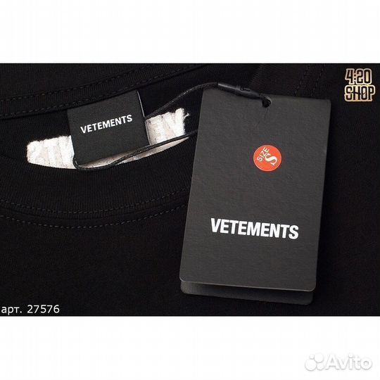 Футболка Vetements Черная