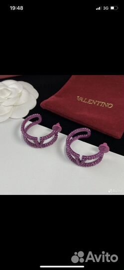 Серьги valentino