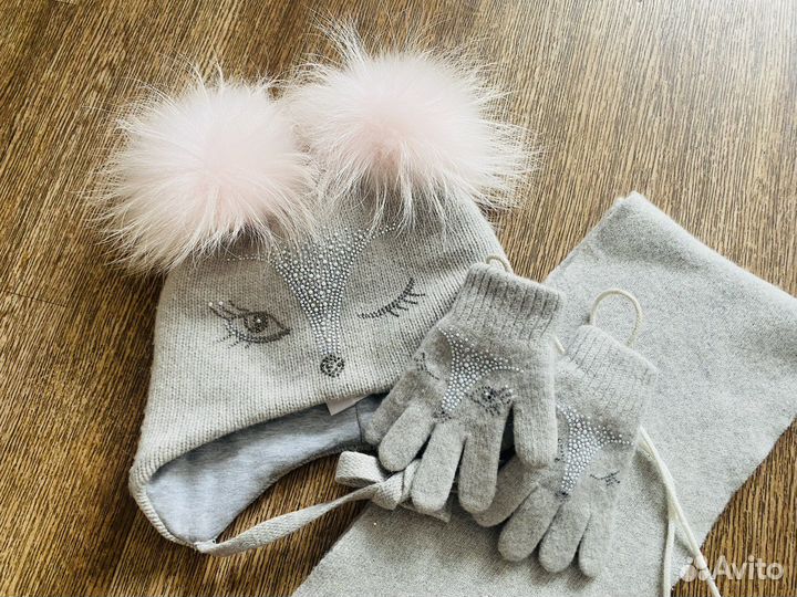 Шапка зимняя для девочки totti