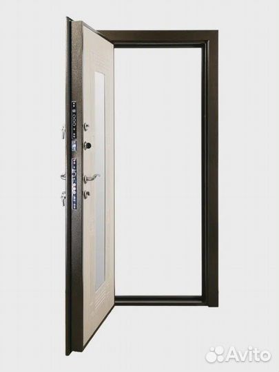 Дверь с зеркалом входная железная купить