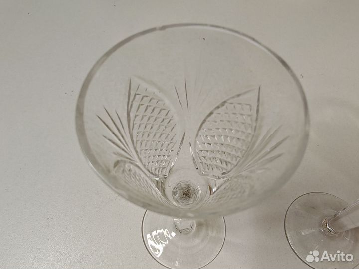 Рюмки хрустальные Лепесток