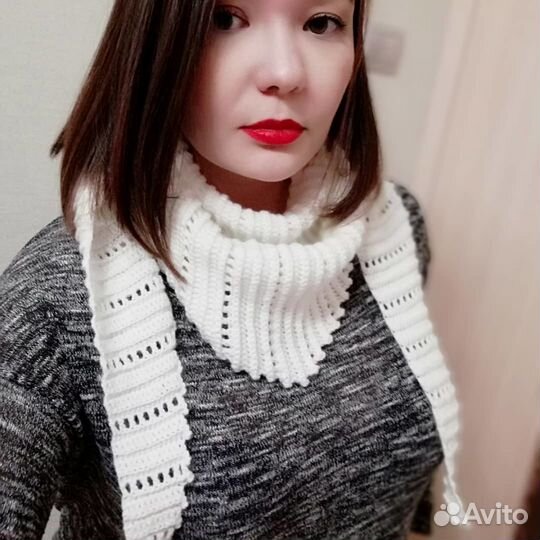 Боснийский бактус, шарф вязаный