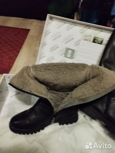 Зимние женские сапоги 38 натуральная кожа