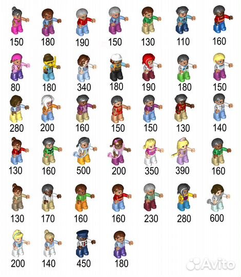 Lego duplo животные, человечки, детали