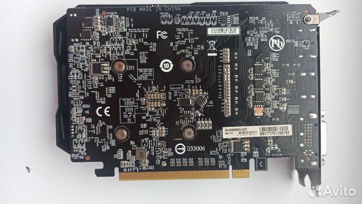 Видеокарта gigabyte RX 550 2 gb