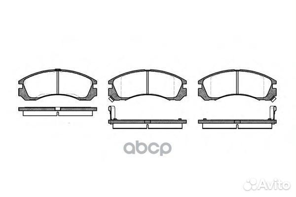 Колодки тормозные 0354.02 Remsa