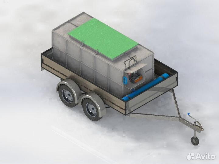 Емкость контейнер для перевозки живой рыбы