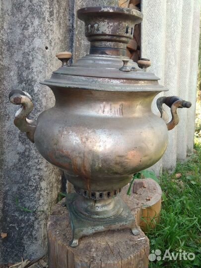 Старинный самовар, репа, фабирка Воронцова