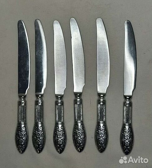 Винтажный набор столовых ножей рмз