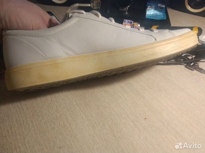 Кеды ecco soft 7 белые US 12,5