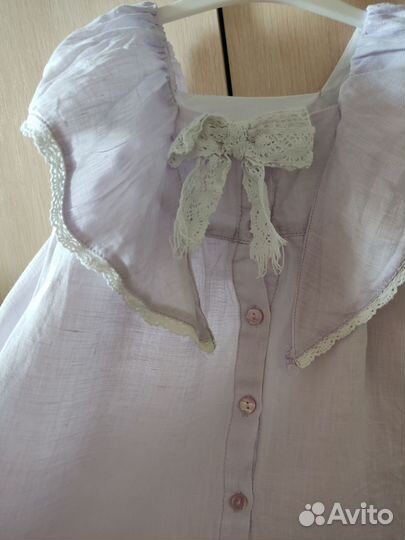 Платье летнее льняное для девочки