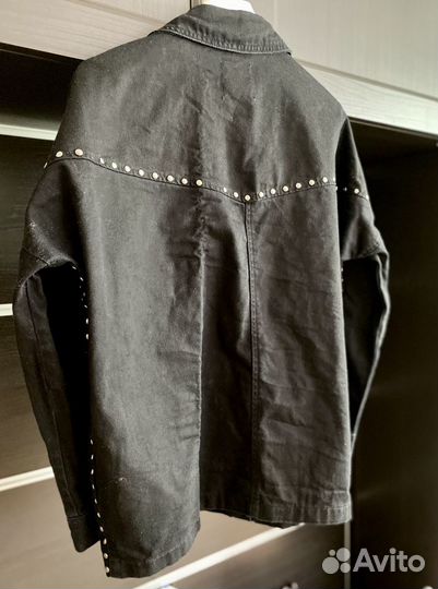 Джинсовая куртка-рубашка Zara женская S
