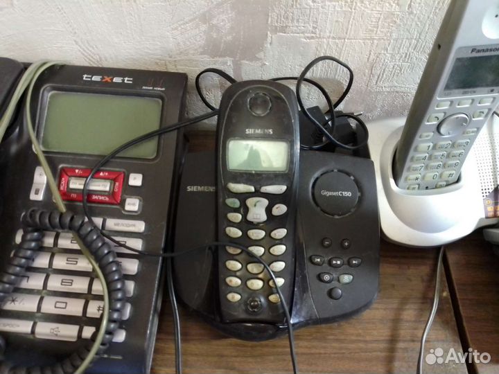 Телефоны panasonic. siemens. texset. Радио.стаци