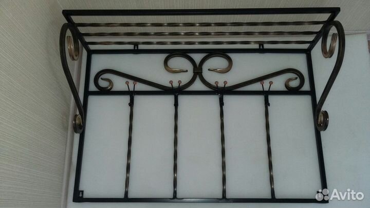 Вешалка,банкетка кованая