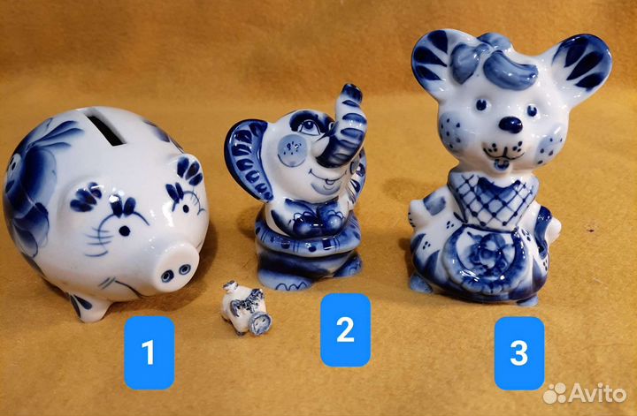 Гжель сувениры малая форма