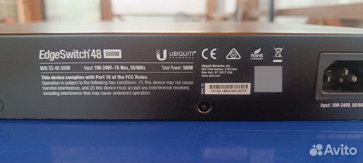 Коммутатор Ubiquiti EdgeSwitch PoE 48 портов 500W