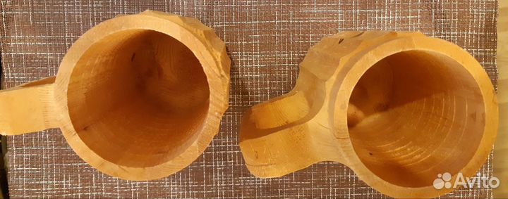 Пивная деревянная кружка за 2 шт