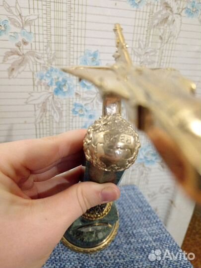 Настольные часы из бронзы су-24