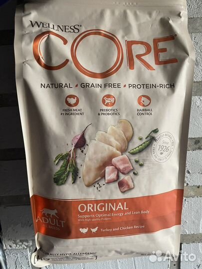 Корм для кошек и котят беззерновой Wellness Core