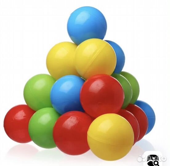 Надувной бассейн-замок и шарики