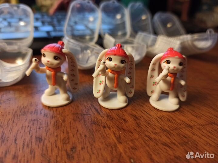 Фигурки из шоколадных шаров зайки Пиглет