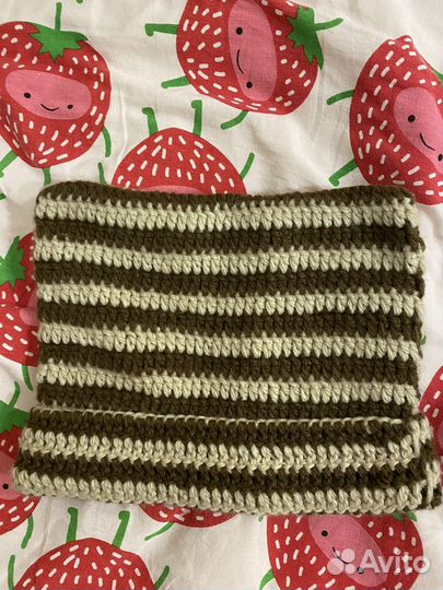 Шапка женская вязанная с ушками