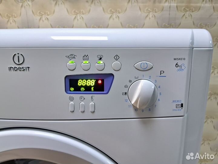 Стиральная Машина. indesit 6 кг. Рабочий