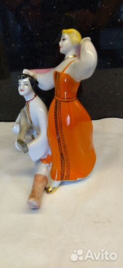 Фарфоровая статуэтка плясуны зхк полонне СССР 1970
