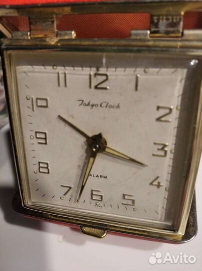 Часы будильник дорожные складные.Япония.Механика