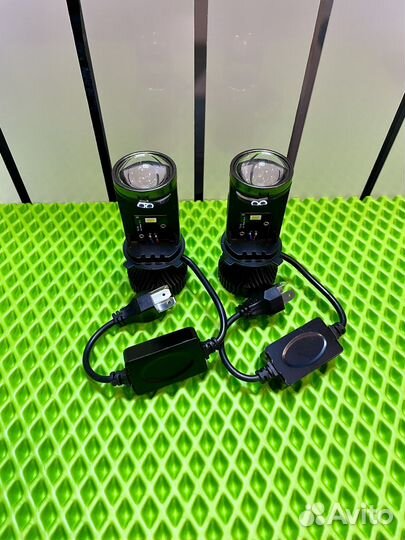 Лед лампы Н4 линзованные