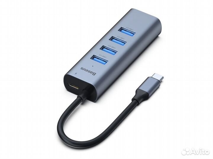 Хаб Baseus Enjoy series Type-C to 4хUSB3.0+PD
