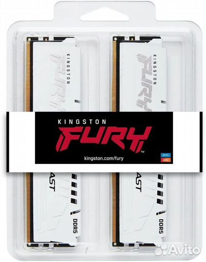 Оперативная память 64GB Kingston Fury Beast White Expo KF556C36bwek2-64