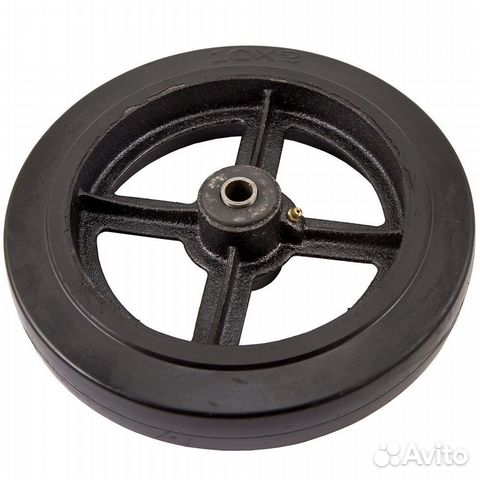 Колесо D250, d250, тяжелогрузное, черная литая ре