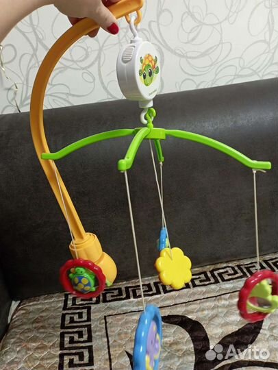 Развивающий коврик с пианино и погремушки