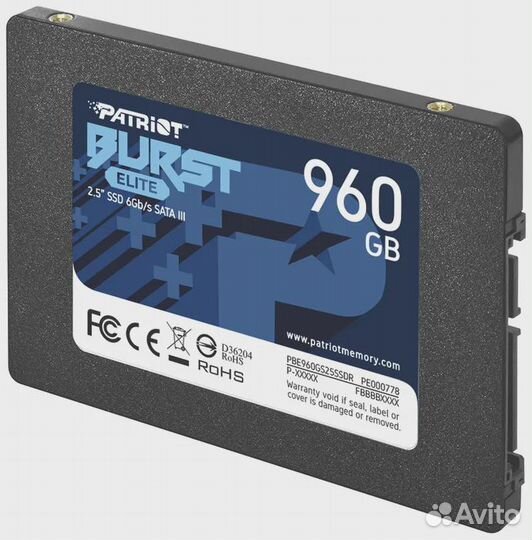 Твердотельный накопитель (SSD) Patriot PBE960GS25ssdr