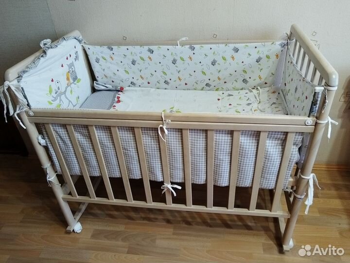 Детская кроватка бу полный комплект