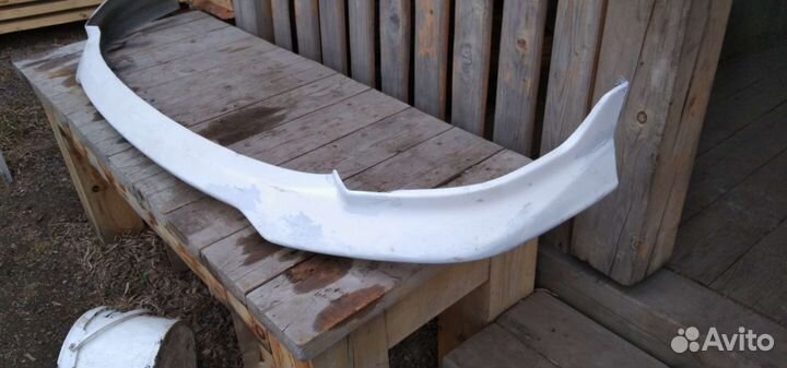 Губа на передний бампер honda