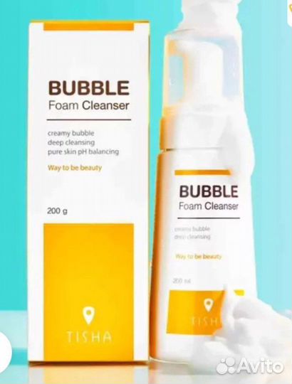 Tisha Bubble Foam Cleanser, 200 ml
