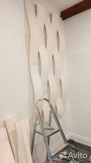 Гипсовые 3D панели с подсветкой