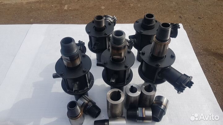 Вертлюг, буровые штанги, буры