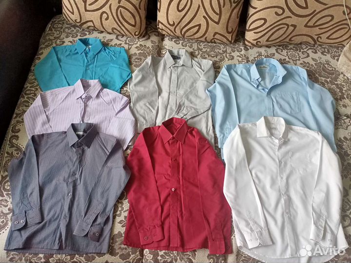 Рубашки на мальчика 7-9-15 лет