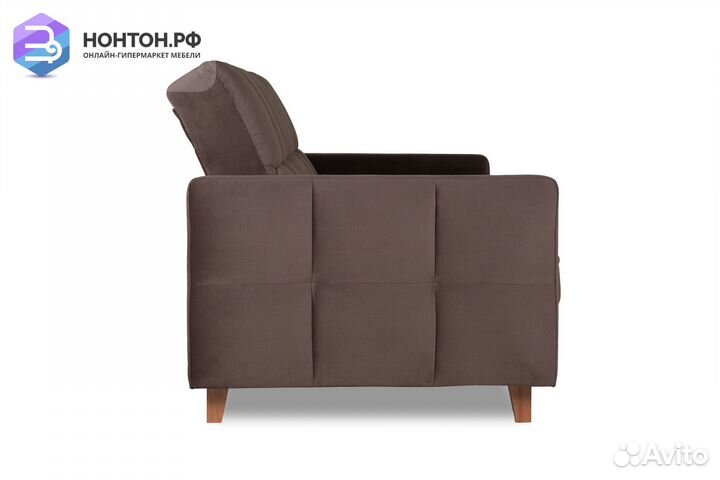Диван книжка Ригдом коричневый